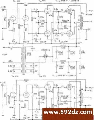 概要:相关元件pdf下载:6n2 6n1 6p3p el34 kt88 电子管