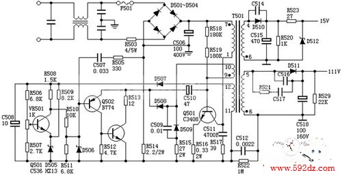 592dz.com   三洋80p开关电源电路图,http://www.592dz.