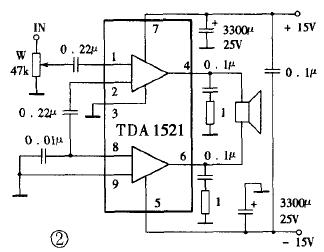 电子制作 tda1521有源音箱的制作 -- 正文       十年前功率集成电路