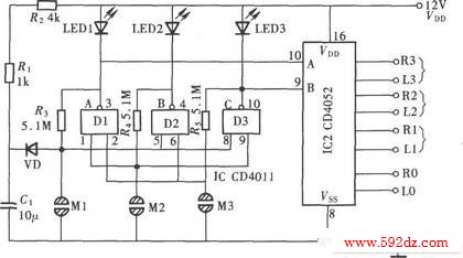 CD4052CD4011ɵĴʽ·Դл